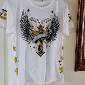 Sinful by affliction tee shirt